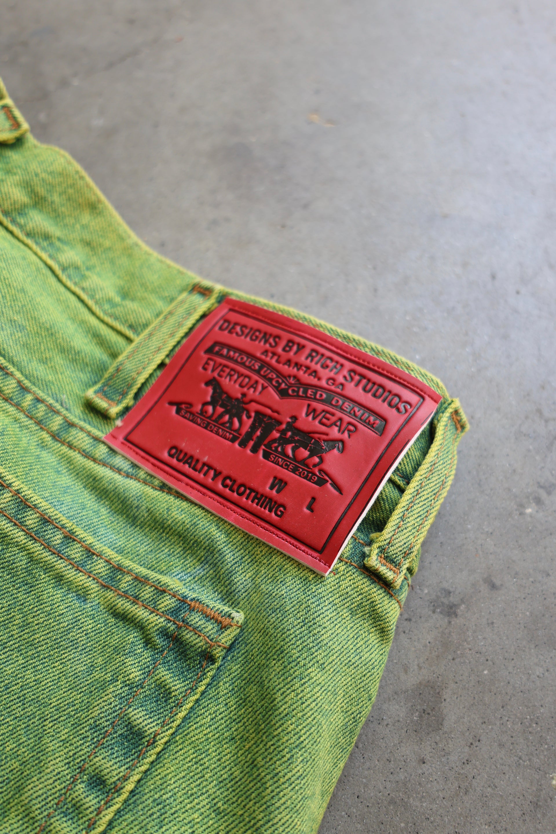 Limestone Reconstructed Patch Denim