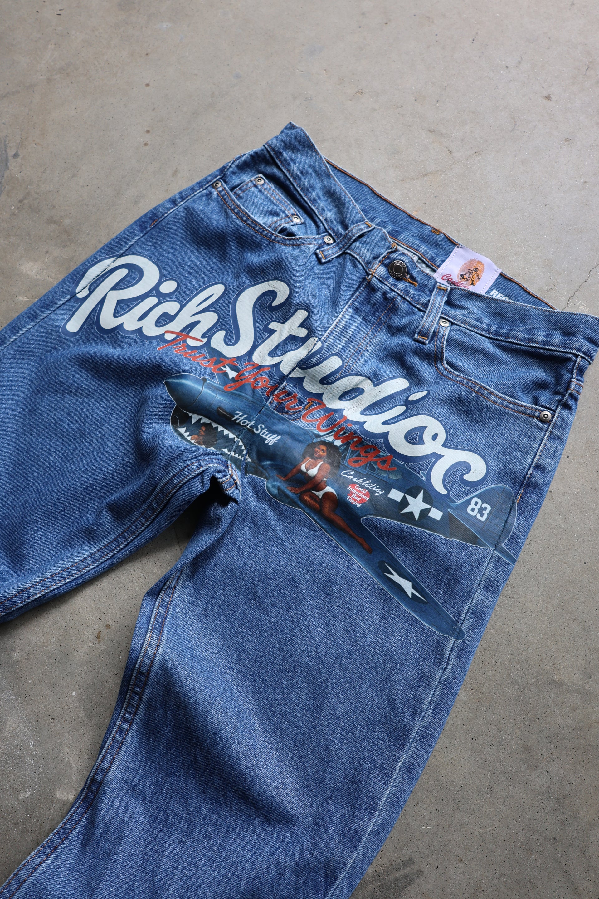 Rich Studios x Cashleticz Flying Ace Denim V2 (Navy)
