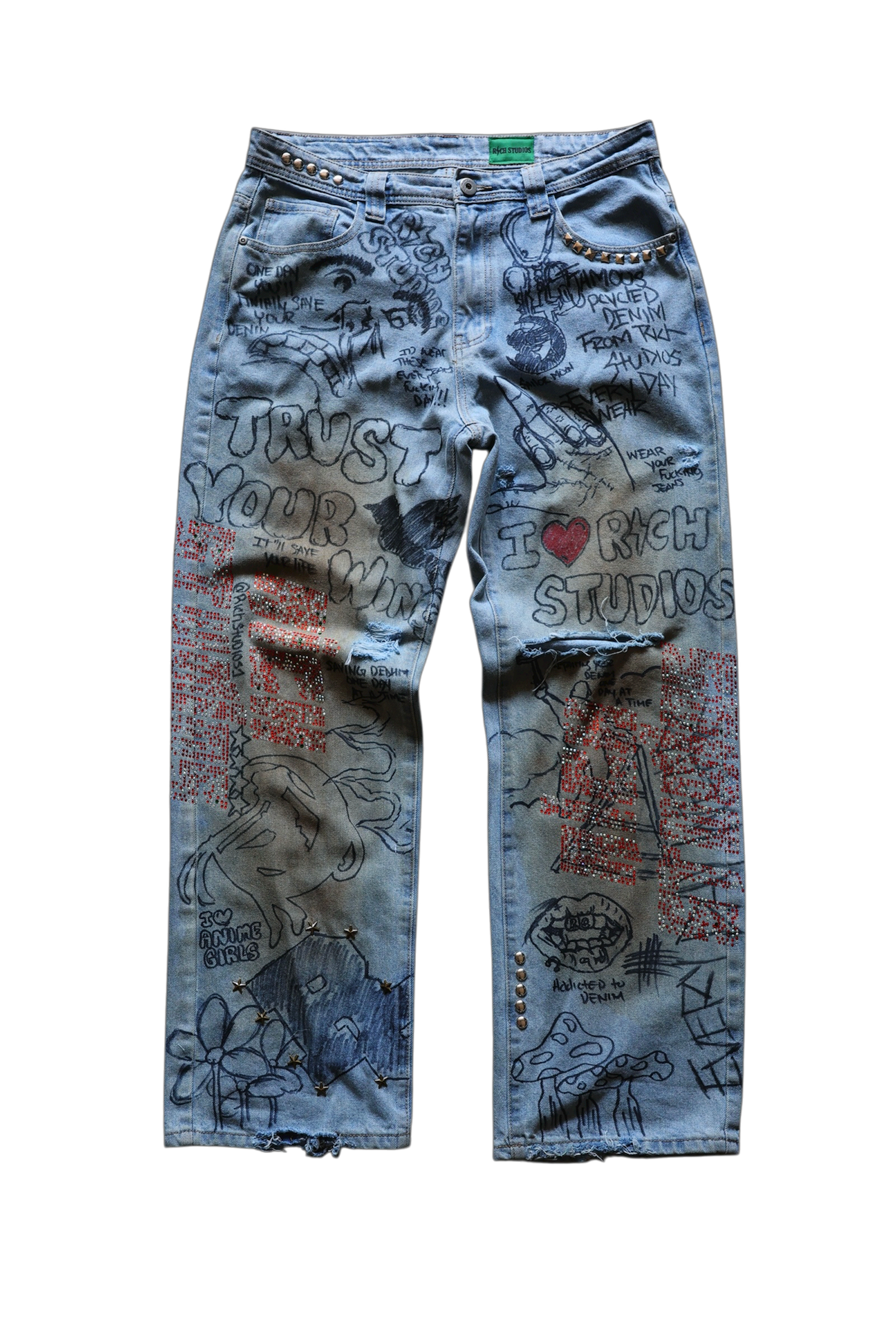 Everyday “Graffiti” Baggy Denim